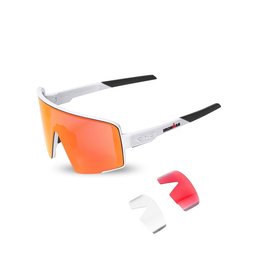 Okulary EKOI Perf MAGNETIC LTD IRONMAN Białe Revo Czerwone