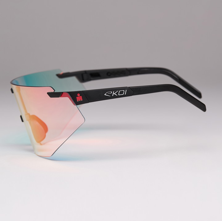 Lunettes EKOI Racing AEROLITE LTD IRONMAN Noir Silver PH LIGHT Rouge Cat1-3