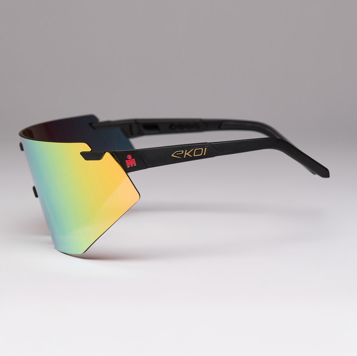 Lunettes EKOI Racing AEROLITE LTD IRONMAN Noir Gold REVO Gold Cat3