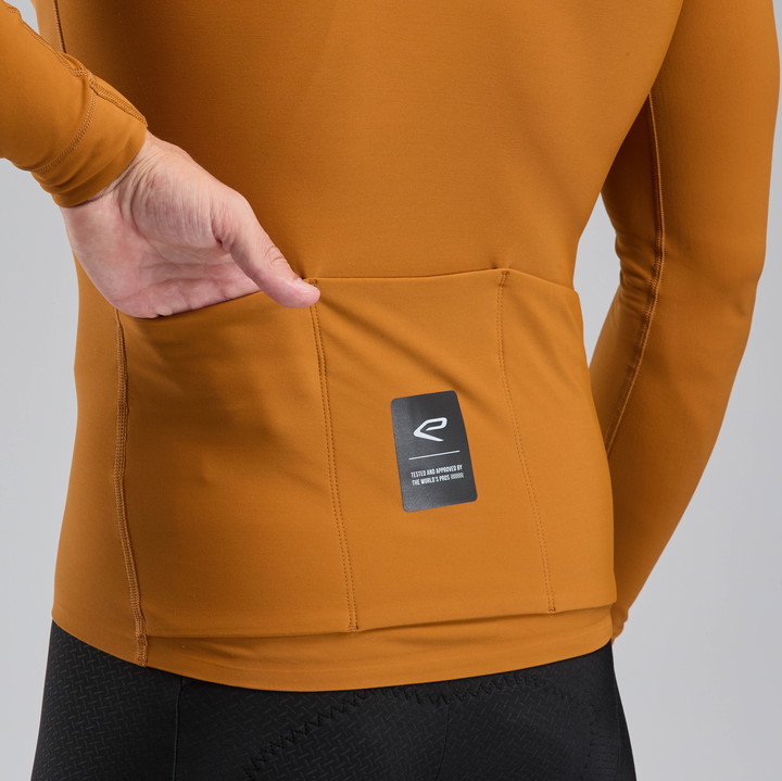 CYKLISTICKÝ DRES S DLOUHÝM RUKÁVEM EKOI RACING SUPERSOFT KARAMELOVÝ