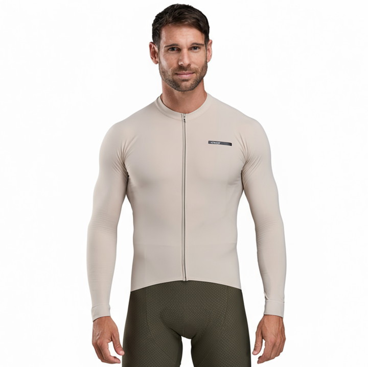 FIETSSHIRT LANGE MOUWEN EKOI RACING SUPERSOFT ZAND