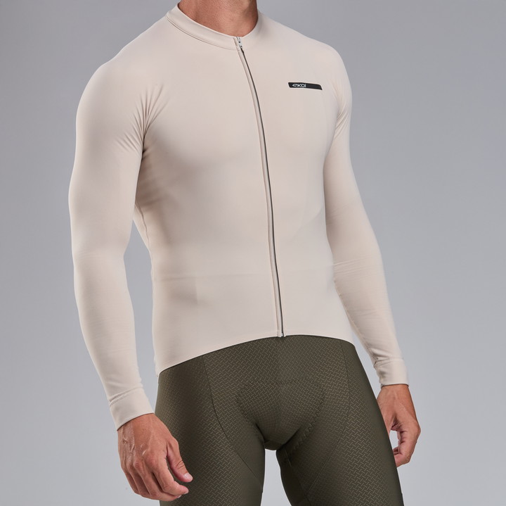 FIETSSHIRT LANGE MOUWEN EKOI RACING SUPERSOFT ZAND