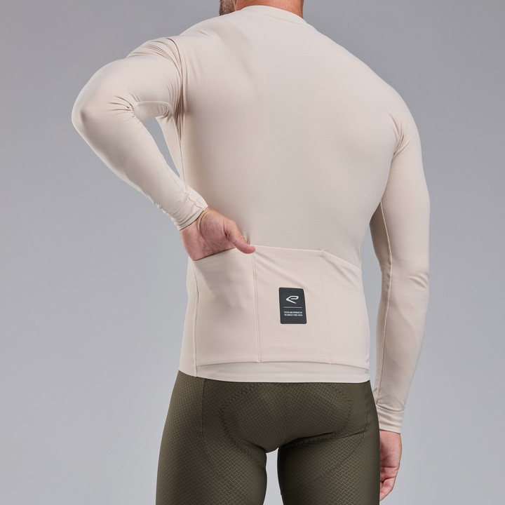 FIETSSHIRT LANGE MOUWEN EKOI RACING SUPERSOFT ZAND