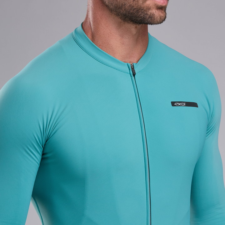 Tröja Långärmad EKOI RACING SUPERSOFT Azur Grön