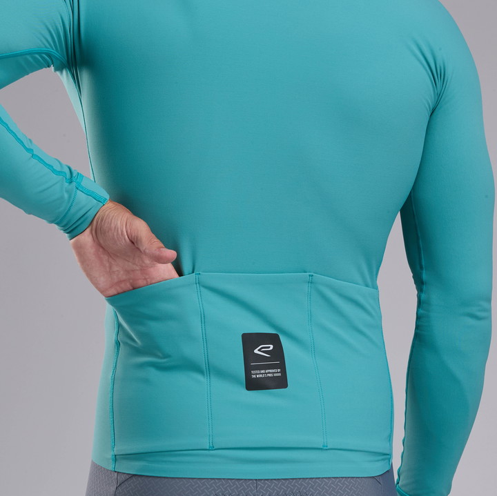 Tröja Långärmad EKOI RACING SUPERSOFT Azur Grön
