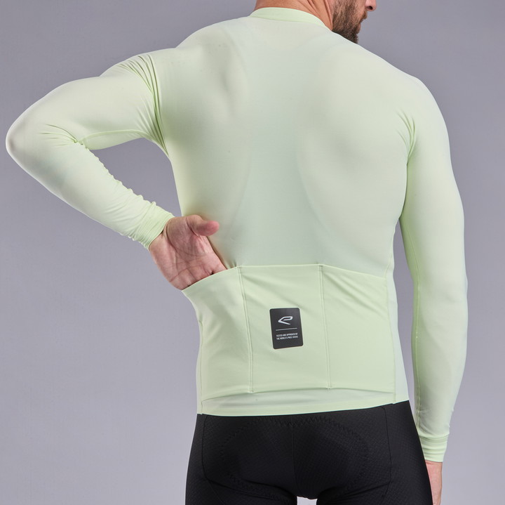Långärmad tröja EKOI Racing Supersoft Lime