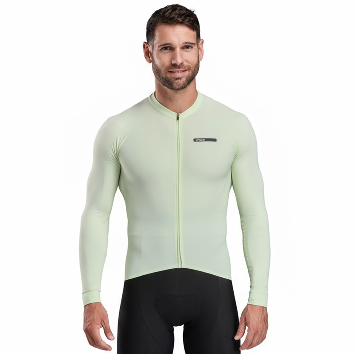 Långärmad tröja EKOI Racing Supersoft Lime