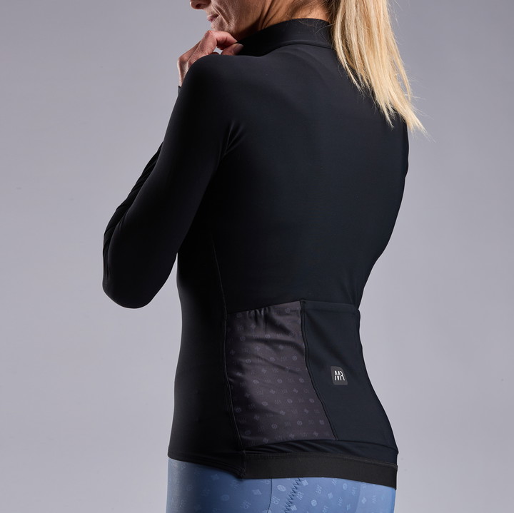 Damen-Langarmtrikot EKOI Racing x MARION ROUSSE Schwarz