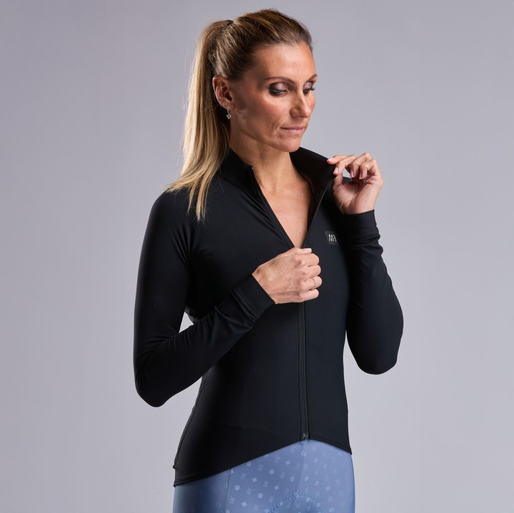 Damen-Langarmtrikot EKOI Racing x MARION ROUSSE Schwarz