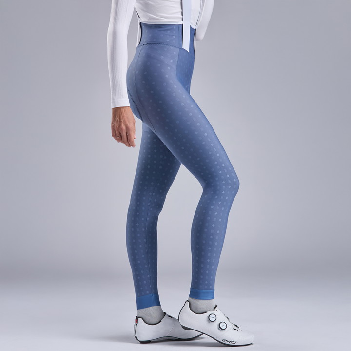 Culotte largo de invierno mujer EKOI Racing x MARION ROUSSE Azul