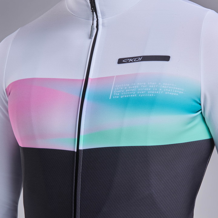 MAILLOT MANCHES LONGUES EKOI PERF GRADIENT NOIR
