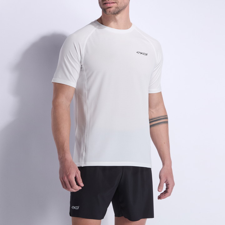 CYKELTRØJE EKOI RUN DRY FAST HVID