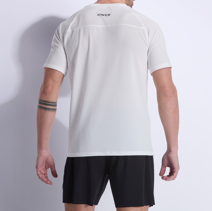 CYKELTRØJE EKOI RUN DRY FAST HVID