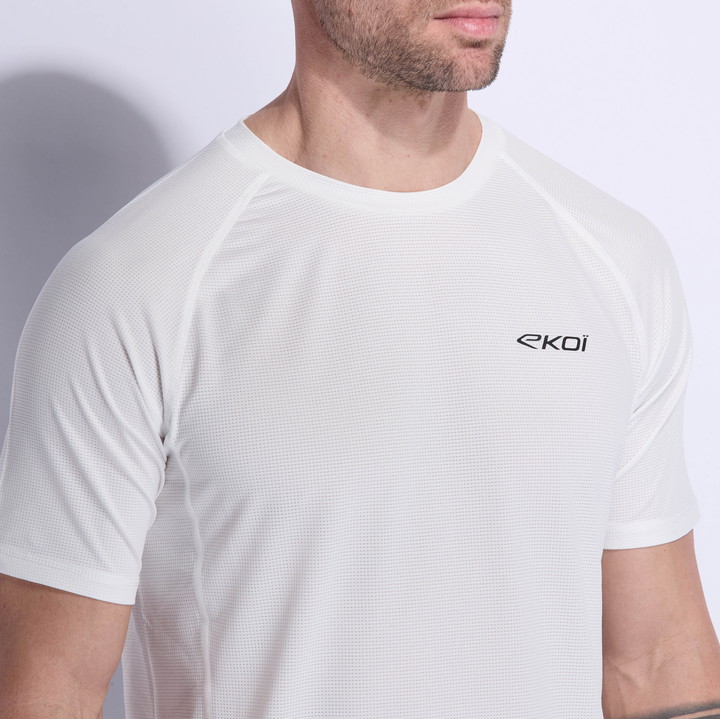 CYKELTRØJE EKOI RUN DRY FAST HVID