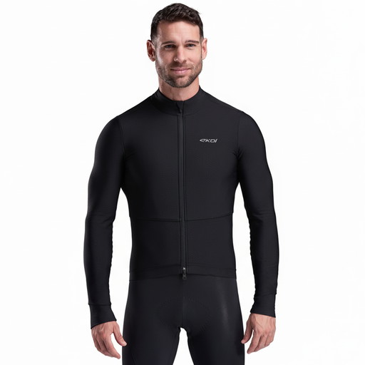 Long‑Sleeve Jersey EKOI Racing PRIMALOFT Black