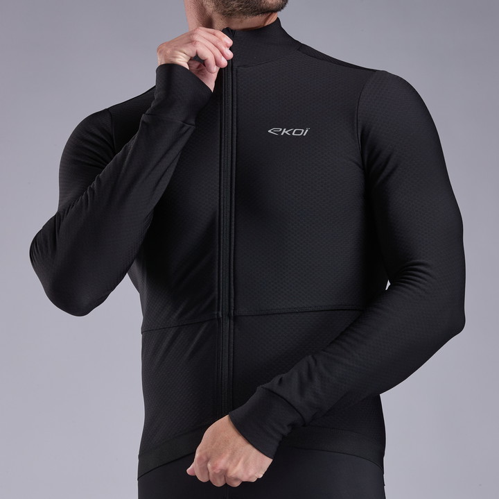 MAILLOT MANCHES LONGUES EKOI RACING PRIMALOFT NOIR
