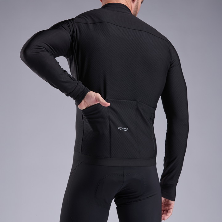 MAILLOT MANCHES LONGUES EKOI RACING PRIMALOFT NOIR