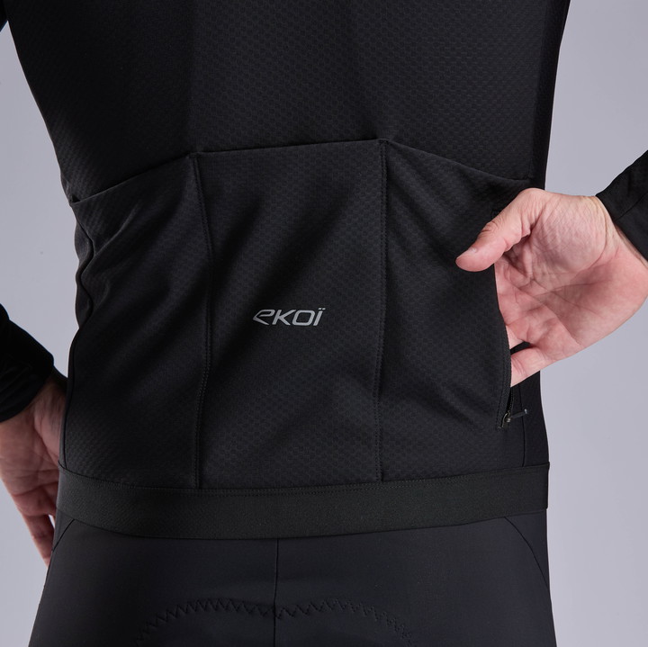 Maillot manches longues EKOI Racing PRIMALOFT Noir