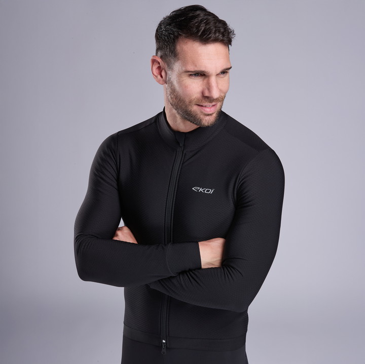 MAILLOT MANCHES LONGUES EKOI RACING PRIMALOFT NOIR
