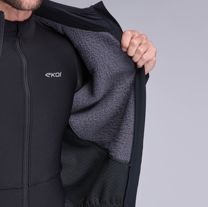 VESTE THERMIQUE EKOI RACING PRIMALOFT NOIR