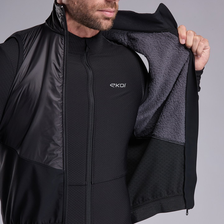 GILET THERMIQUE EKOI RACING PRIMALOFT NOIR