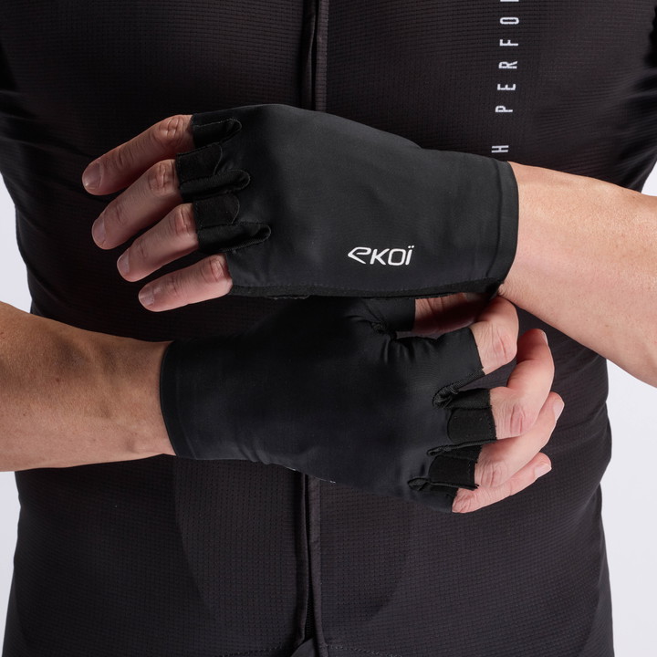GANTS VELO EKOI ROUTE ESSENTIEL NOIRE