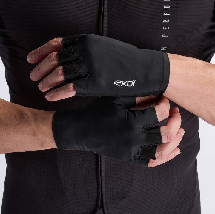 EKOI ROAD CYCLING GLOVES ESSENTIALS BLACK