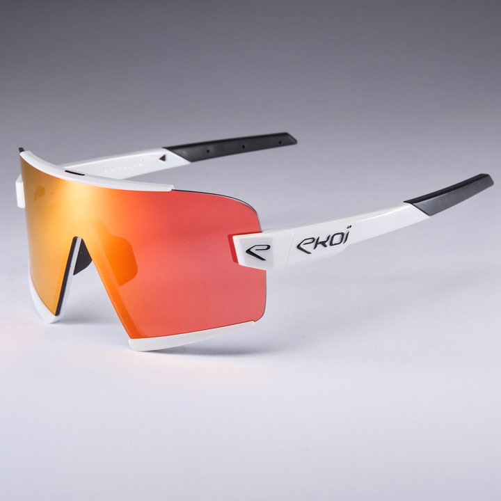 lunettes EKOI OTTIMO S25 blanche revo rouge cat 3 