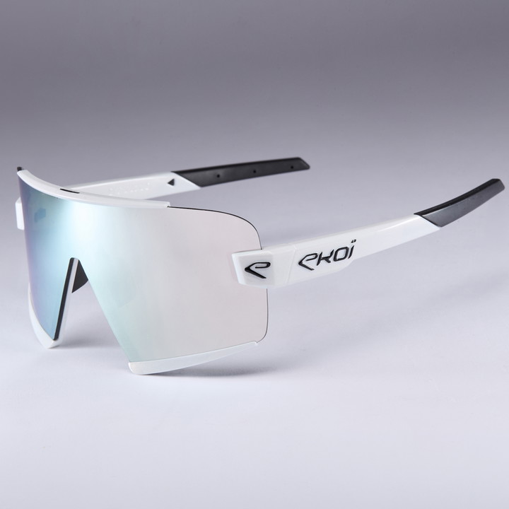 lunettes EKOI OTTIMO S25 blanche revo bleu cat 3