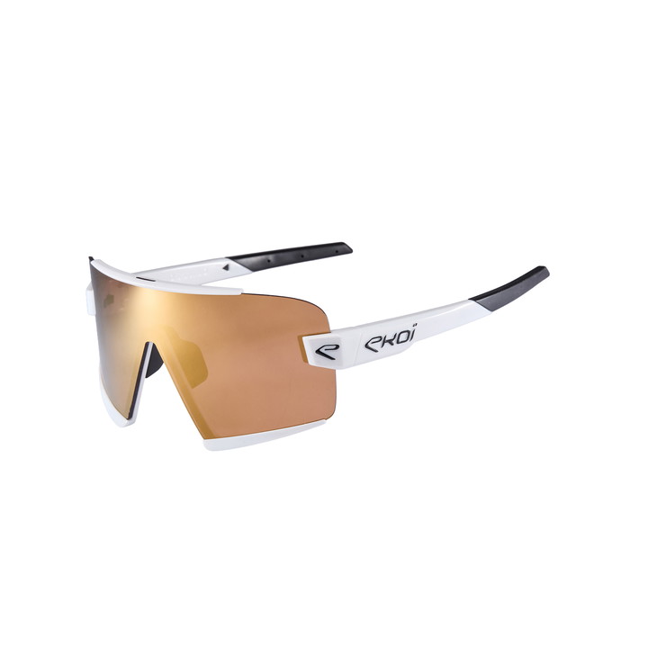 Lunettes EKOI Racing OTTIMO Blanche Revo gold Cat3 