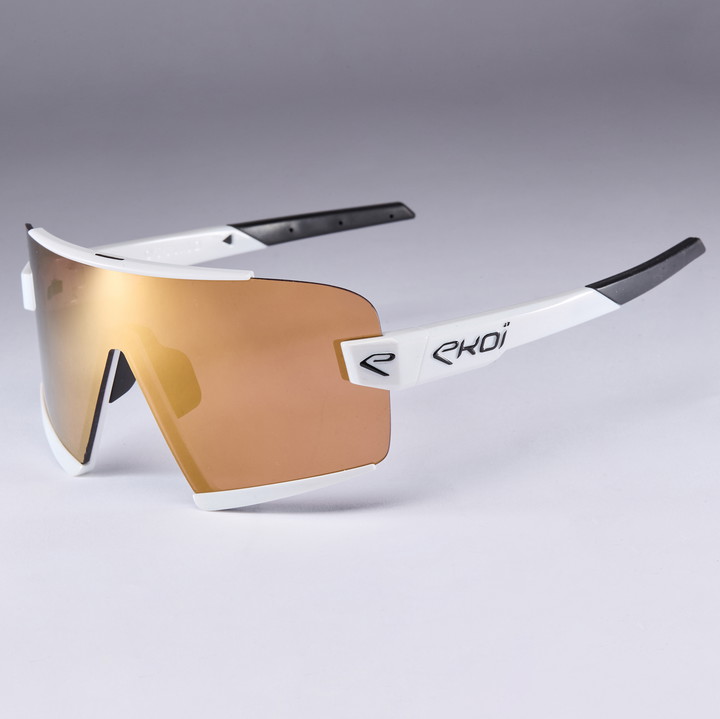 lunettes EKOI OTTIMO S25 blanche revo gold cat 3