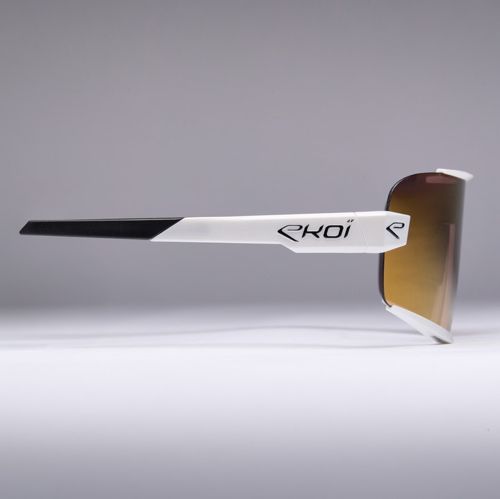 lunettes EKOI OTTIMO S25 blanche revo gold cat 3