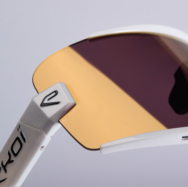lunettes EKOI OTTIMO S25 blanche revo gold cat 3