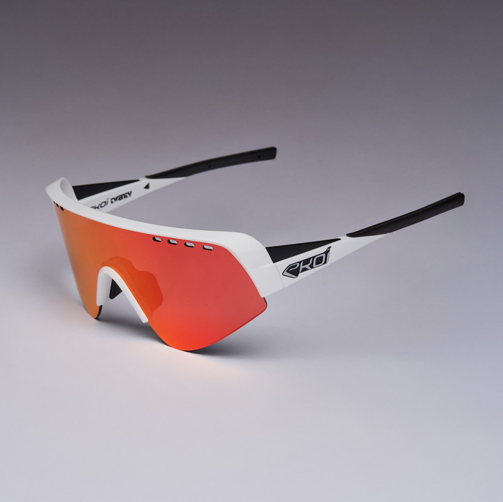 lunettes EKOI TWENTY S25 blanche revo rouge cat 3 