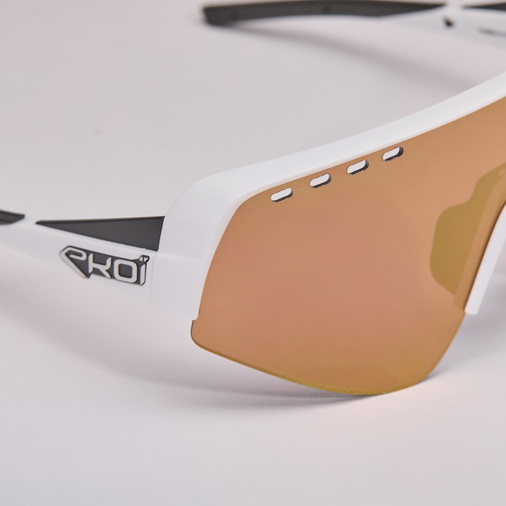 lunettes EKOI TWENTY S25 blanche revo gold cat 3