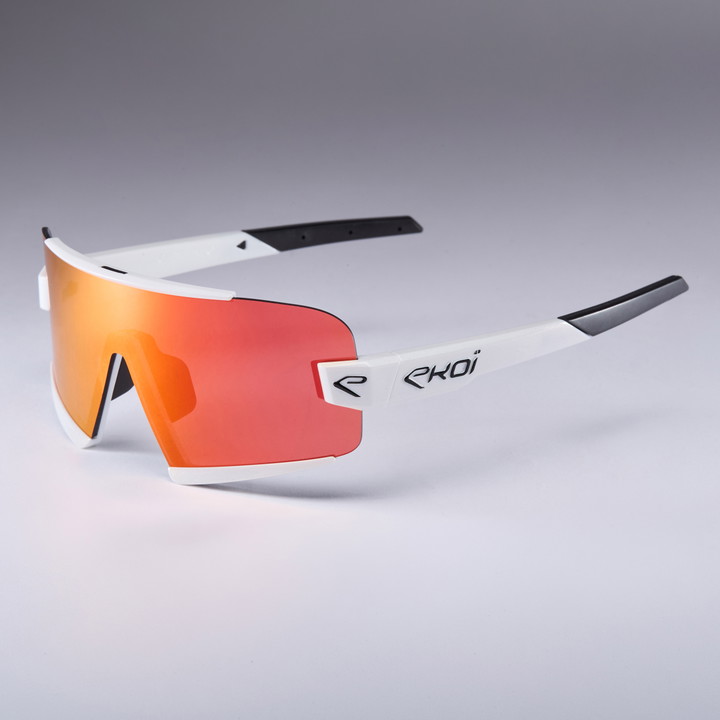 lunettes EKOI OTTIMO S - S25 blanche revo rouge cat 3 