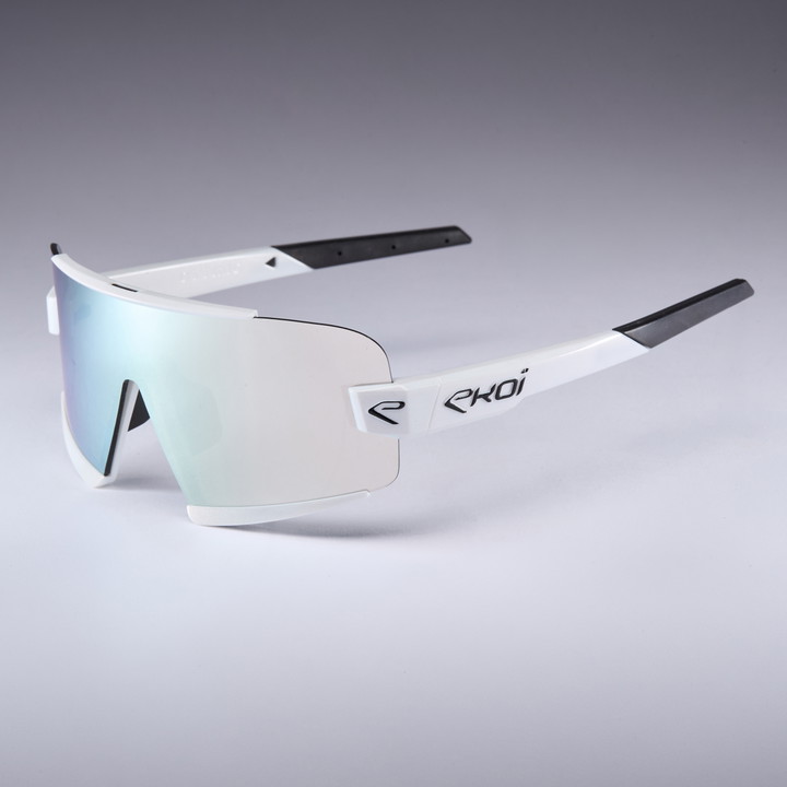 lunettes EKOI OTTIMO S - S25 blanche revo bleu cat 3