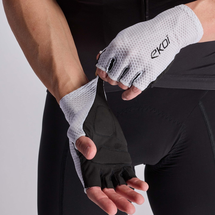 GANTS VELO ROUTE PERF ESTATE BLANC