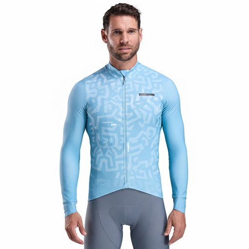 Long-Sleeve Jersey EKOI Perf GRAFFITI Sky blue