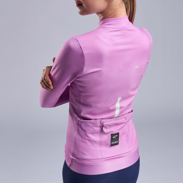 MAILLOT MANCHES LONGUES FEMME EKOI PERF TIE & DYE MAUVE
