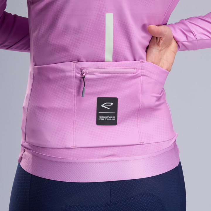 Veste thermique femme EKOI Perf TIE & DYE Mauve