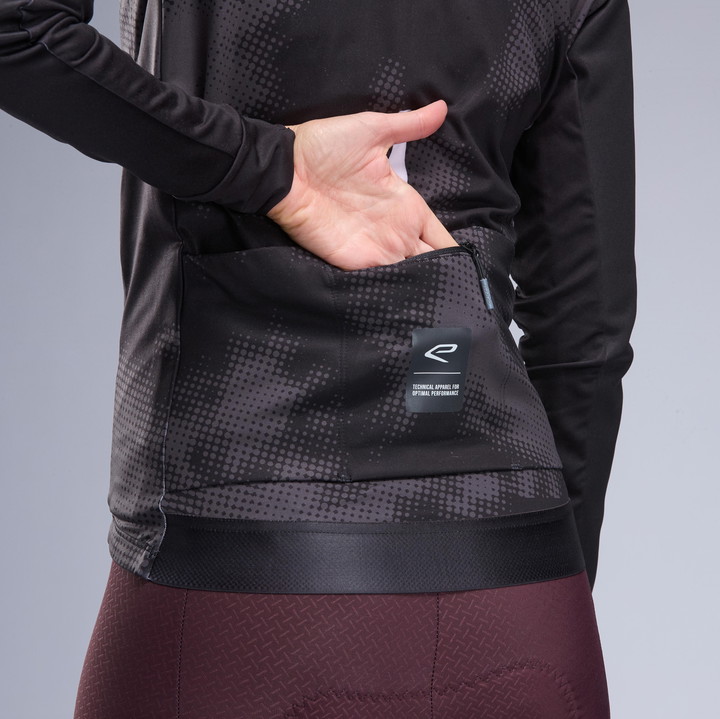 VESTE THERMIQUE FEMME EKOI PERF TIE & DYE NOIR