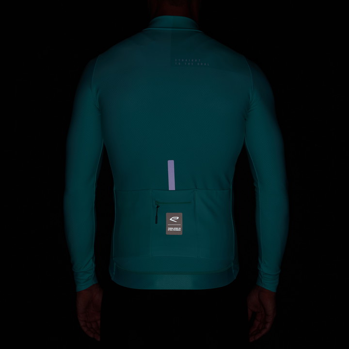 MAILLOT MANCHES LONGUES EKOI PERF MONOCHROME AQUA