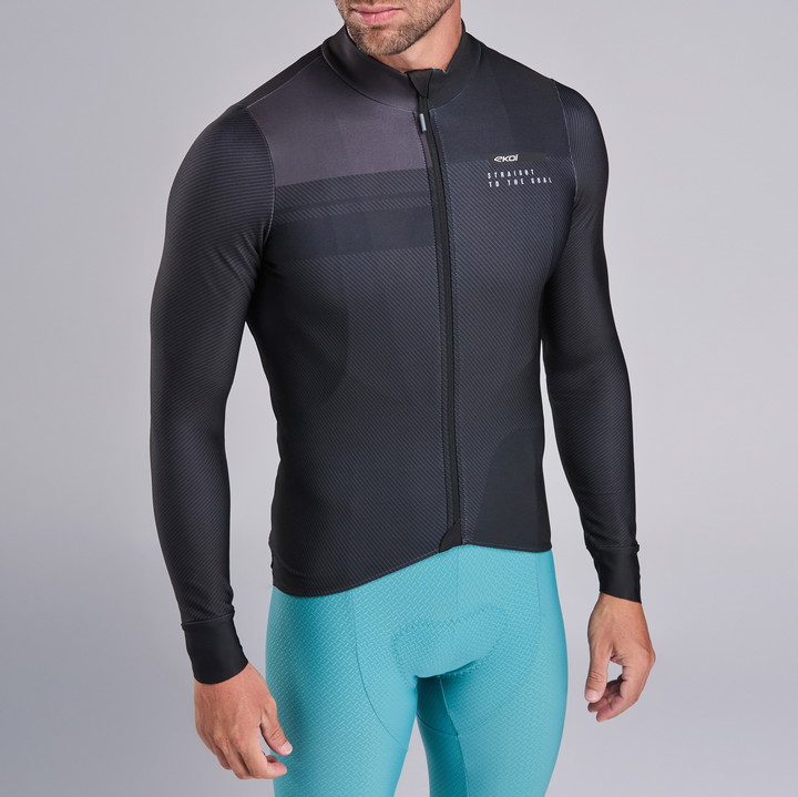 Fietsshirt Lange mouwen EKOI Perf SHADES Zwart