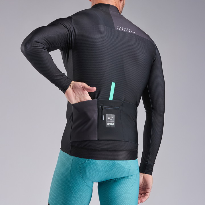 Fietsshirt Lange mouwen EKOI Perf SHADES Zwart