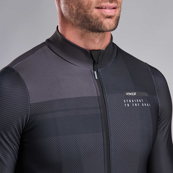 Fietsshirt Lange mouwen EKOI Perf SHADES Zwart