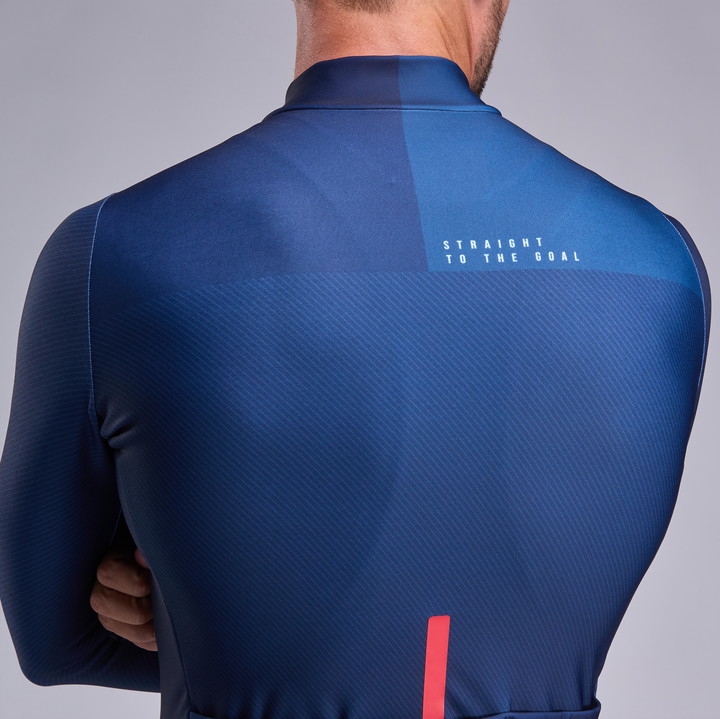 Wielershirt Lange mouwen EKOI Perf SHADES Marine