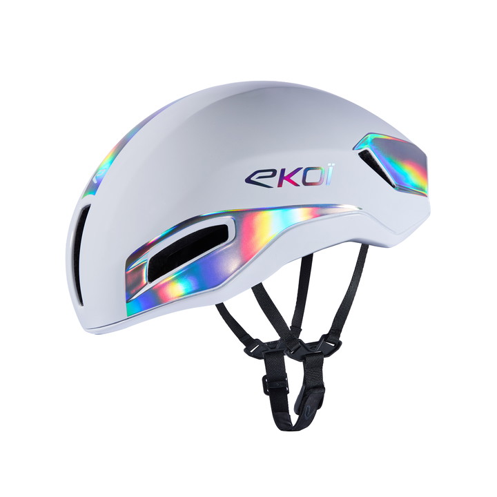 Aero-Helm EKOI Racing R-AERO Weiß Holographic