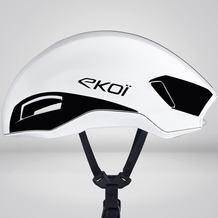 casque EKOI R AERO blanc noir