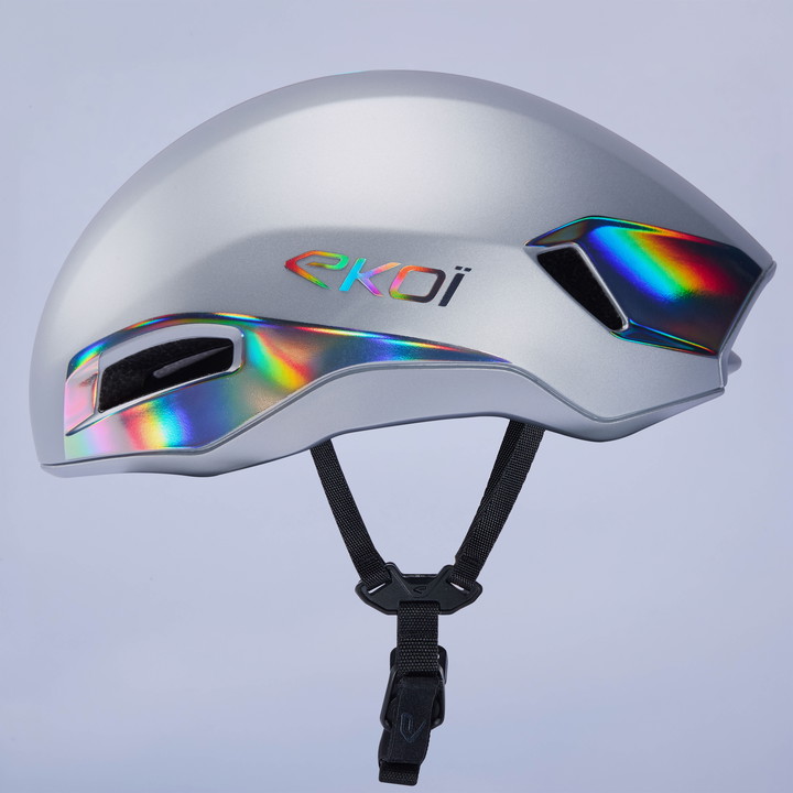Kask EKOI Racing R-AERO Srebrny matowy